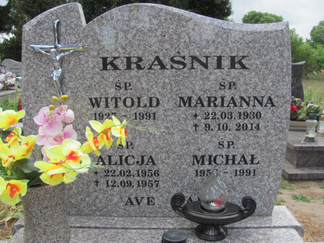 Witold Kraśnik 1926 Ustka Objazda - Grobonet - Wyszukiwarka osób pochowanych